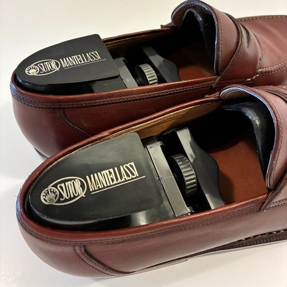 Rare Sutor Mantellassi Norvegese (Goiser) Penny Loafers Size 10 – Handmade Italy main image 7